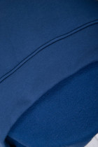 Nugaroje prailgintas bliuzonas su pūkeliu (Džinsų mėlyna)