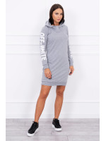 Kasdienė suknelė su užrašu (Pilka)