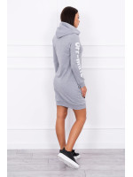 Kasdienė suknelė su užrašu (Pilka)