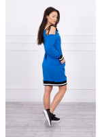 Suknelė su užrašu „Tres Chic“ (Mėlyna)