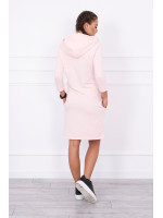 Suknelė su gobtuvu ir kišenėmis (Šviesiai) (Rožinė)