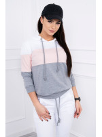 Dviejų dalių kostiumėlis (Balta su šviesiai rožine)