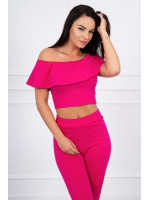 Kostiumėlis su atvirais pečiais (Fuksijos)