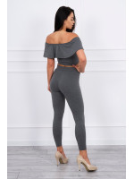 Kostiumėlis su atvirais pečiais (Grafito)