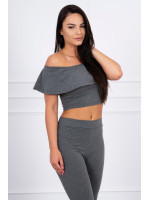 Kostiumėlis su atvirais pečiais (Grafito)