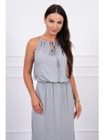 Boho suknele su petnešėlėmis (Pilka)