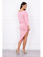 Asimetriška suknelė, 3/4rankovės (Šviesiai) (Rožinė)