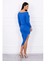 Asimetriška suknelė, 3/4rankovės (Mėlyna)