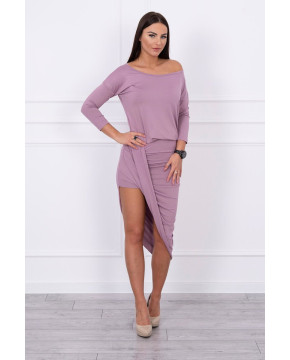 Asimetriška suknelė, 3/4rankovės (Šviesi) (Violetinė) Asimetriška suknelė, 3/4rankovės (Šviesi) (Violetinė)
