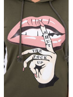 Suknelė su spalvinga aplikacija (Khaki)