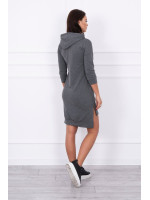 Suknelė su spalvinga aplikacija (Grafito)