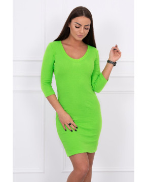 Aptempta suknelė su iškirpte (Žalia Neoninė) Aptempta suknelė su iškirpte (Žalia Neoninė)