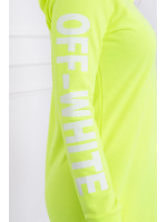 Suknelė su užrašu (Geltona neoninė)