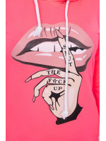 Suknelė su spalvinga aplikacija (Rožinė) (Neoninė)