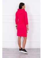 Suknelė su spalvinga aplikacija (Fuksijos)