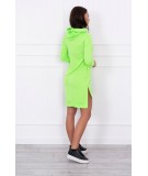 Suknelė su spalvinga aplikacija (Žalia) (Neoninė)