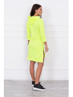 Suknelė su spalvinga aplikacija (Geltona) (Neoninė)