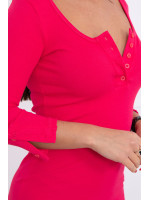 Suknelė su iškirpte ir su sagutėm (Fuksijos)