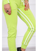 Kostiumėlis su dvigubomis juostomis (Žalia)