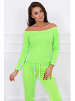 Kostiumėlis su dvigubomis juostomis (Žalia) (Neoninė)