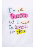 Palaidinė su užrašu Perfect (Balta)