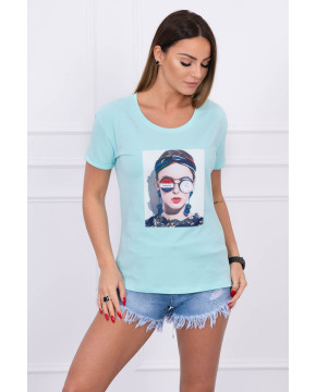 Palaidinė su moters aplikacija (Mėtos) Palaidinė su moters aplikacija (Mėtos)