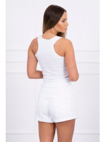 Palaidinė su metaline dekoracija (Balta)