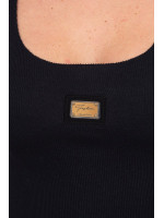 Palaidinė su metaline dekoracija (Juoda)