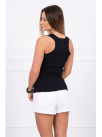 Palaidinė su metaline dekoracija (Juoda)