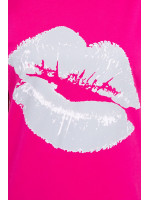 Palaidinė su lūpų aplikacija (Fuksijos)