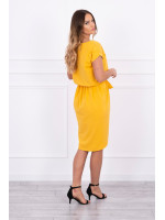 Suknelė su asimetrišku priekiu ir dirželiu (Garstyčių)