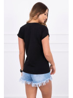 Palaidinė Shopping is my cardio (Juoda)