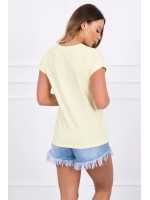 Palaidinė Shopping is my cardio (Šviesi) (Geltona)