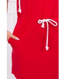 Surišama suknelė su gobtuvu (Raudona)