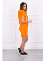 Surišama suknelė su gobtuvu (Oranžinė)