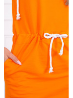 Surišama suknelė su gobtuvu (Oranžinė)