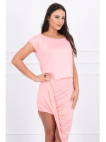 Proginė asimetriška suknelė (Lašišos spalvos)