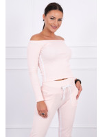 Kostiumėlis su dvigubomis juostomis (Šviesiai) (Rožinė)