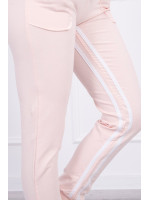 Kostiumėlis su dvigubomis juostomis (Šviesiai) (Rožinė)