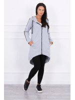 Megztukas su užtrauktuku nugaroje (Pilka)