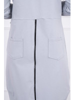 Megztukas su užtrauktuku nugaroje (Pilka)