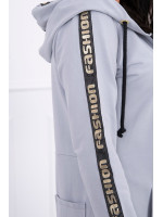 Megztukas su užtrauktuku nugaroje (Pilka)