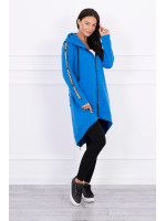 Megztinis su užtrauktuku nugaroje (Mėlyna)