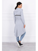 Kardiganas su ilgesne nugara (Pilka)