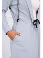 Kardiganas su ilgesne nugara (Pilka)