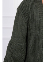 Ilgas megztas kardiganas (Chaki)