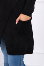 Megztinis su persislenkančia apačia (Juoda)