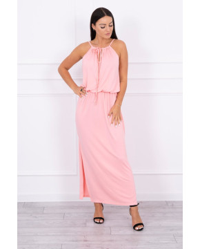 Boho suknele su petnešėlėmis (Lašišos spalvos) Boho suknele su petnešėlėmis (Lašišos spalvos)