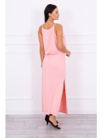 Boho suknele su petnešėlėmis (Lašišos spalvos)