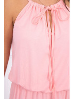 Boho suknele su petnešėlėmis (Lašišos spalvos)